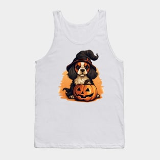 Halloween Cavalier King Charles Spaniel Dog #2 Tank Top